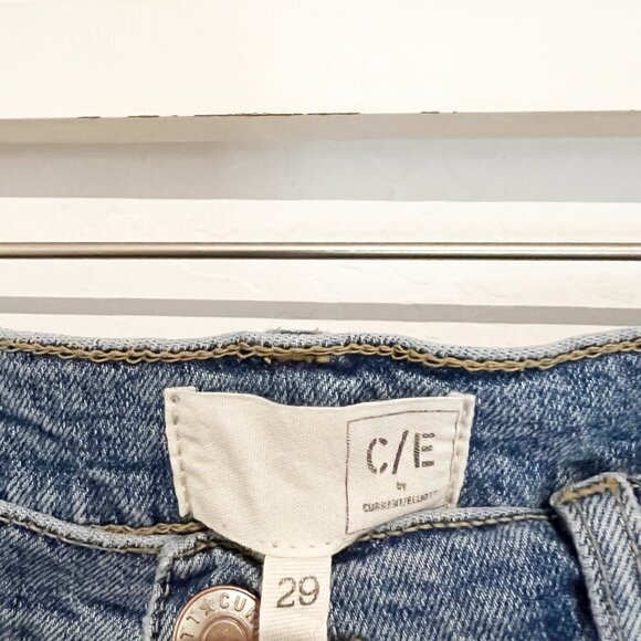 Current/Elliott Denim Sunny Distressed The Original Boyfriend Jeans Blue Size 29 - Picture 6 of 10